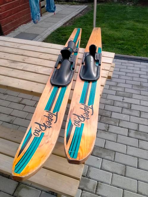 Vintage houten water skix27s taper pro