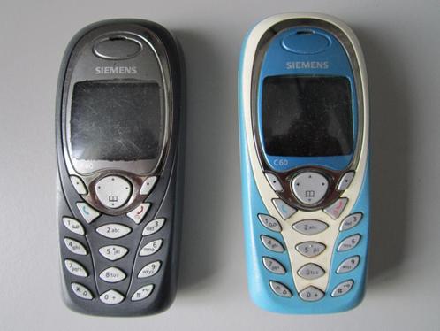 vintage mobiele telefoons siemens A60 en C60