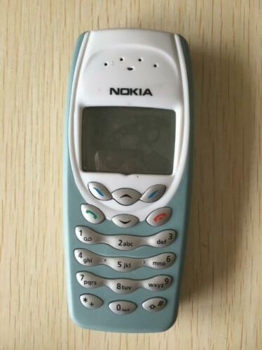Vintage origineel Nokia 3410 Mint groen met oplader..