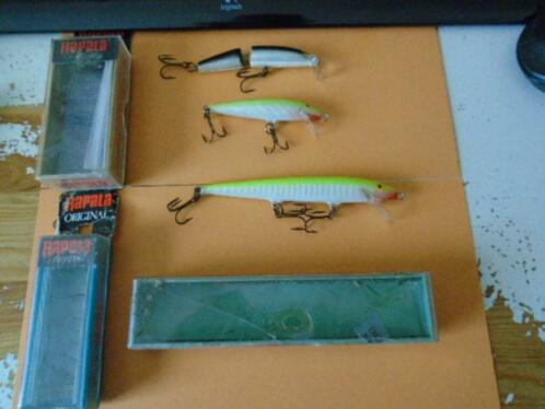 Vintage rapala pluggen J7 -CD7 SFC en CD11SFC