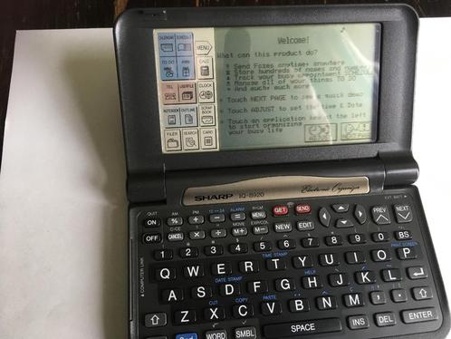 vintage sharp iq-8920 electronic organiser