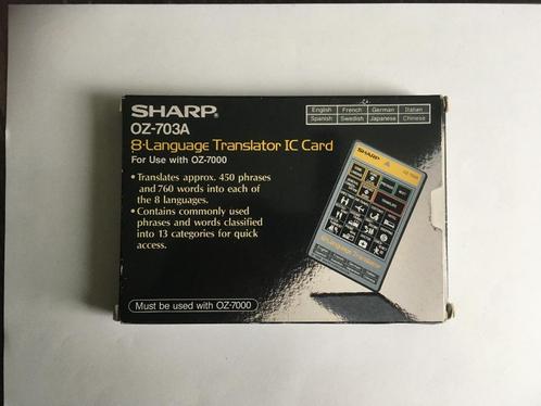 vintage sharp oz-703a 8 talige vertaler in originele doos
