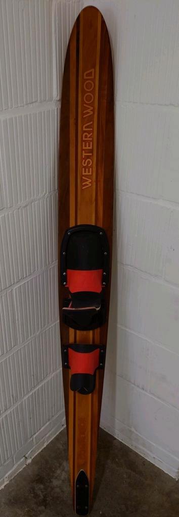 Vintage Western Wood Competitor Slalom Water Ski Cm165