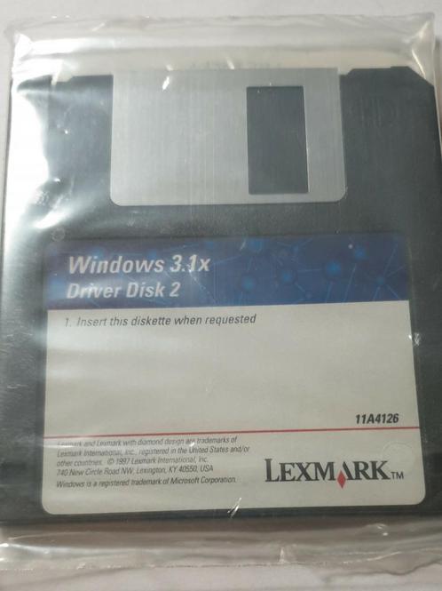 Vintage Windows 3.1 Driver disk. Nieuw in verpakking.
