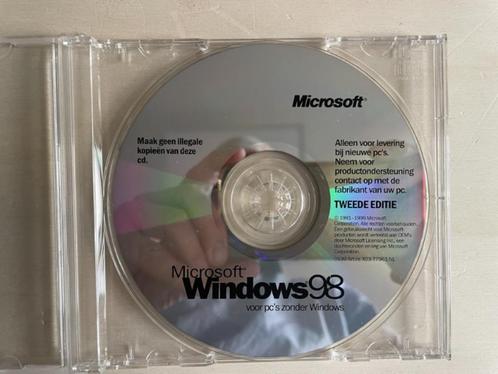 (Vintage) Windows 98 2nd edit. CD - vereist oude PC hardware