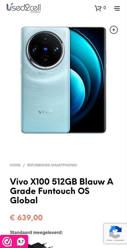 Vivo X100  512GB  Blauw A Grade