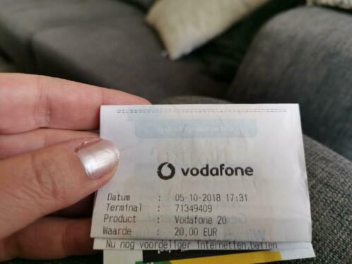 Vodafone beltegoed 20 euro