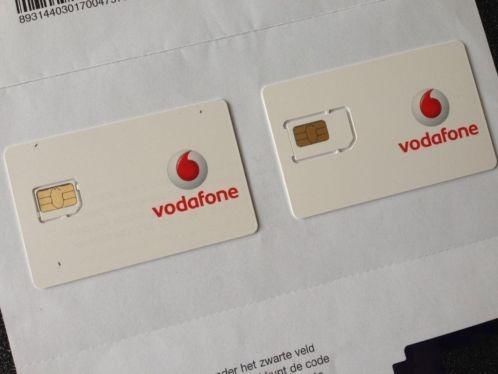 Vodafone DUO SIM kaart SET, 2 SIMS 1 nummer ONGEBRUIKT