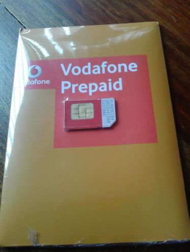 Vodafone prepaid kaart geseald
