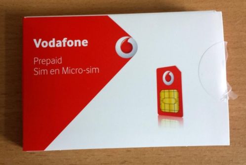 Vodafone Prepaid Sim en Micro-sim