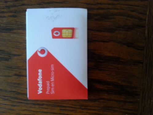 Vodafone Prepaid Sim en Micro-Sim