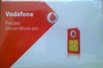 Vodafone Prepaid Sim en Micro-sim (incl. 10,- beltegoed)