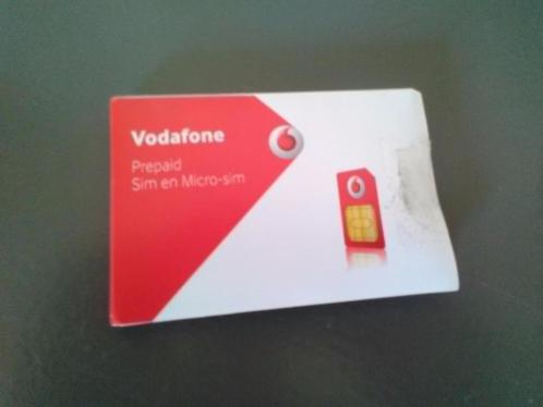 Vodafone prepaid sim en micro-sim kaart