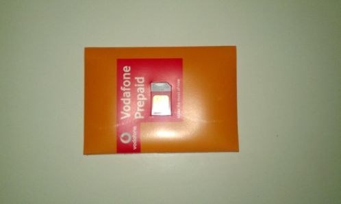 VODAFONE PrePaid SIM-kaart (Nieuw) met 10 euro beltegoed