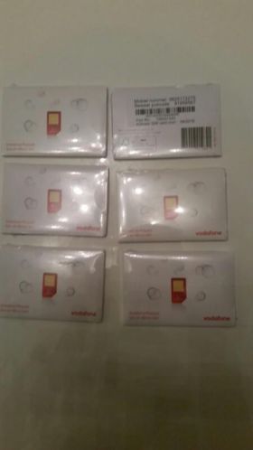 Vodafone prepaid simkaart met 10 beltegoed