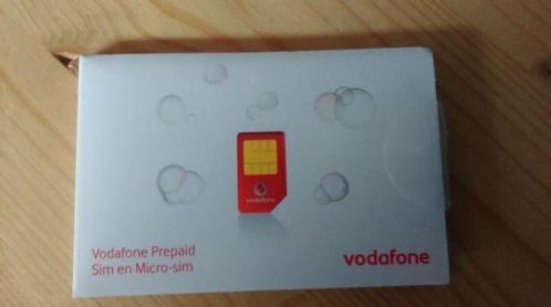 Vodafone prepaid simkaart - ( met 5,00 beltegoed )