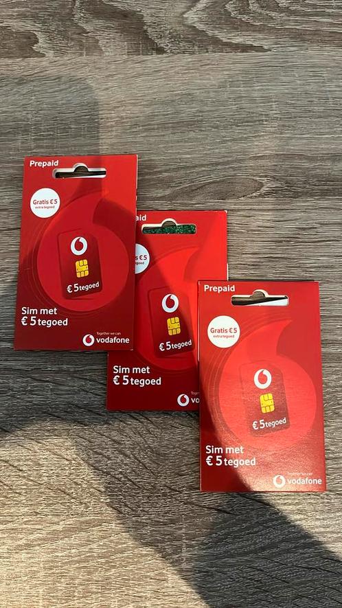 Vodafone prepaid simkaarten met mooie nummers