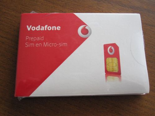 Vodafone Sim  Microsim  3x 1 GB internet per maand