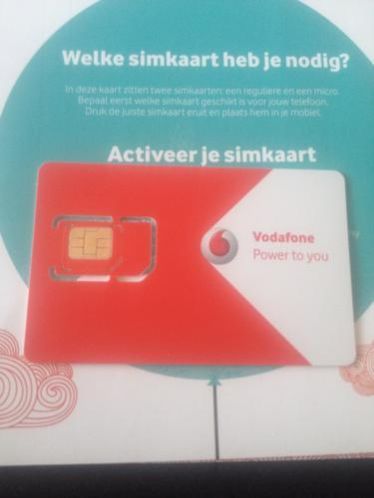 Vodafone simkaart