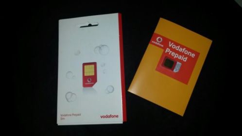 Vodafone simkaart incl 10 euro bel tegoed 