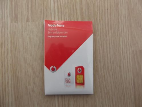 Vodafone Simkaart met 40, retouractie