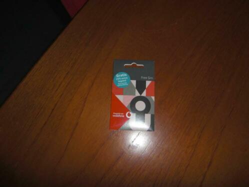 Vodafone simkaart nieuw 7,50 extra tegoed 