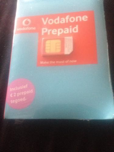 Vodafone simkaart (prepaid mobiel bellen)