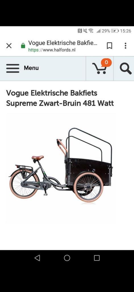 Vogue supreme elektrische bakfiets