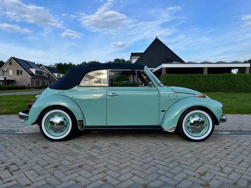 Volkswagen kever 1303S Cabrio 1974 Pastel blau met kenteken