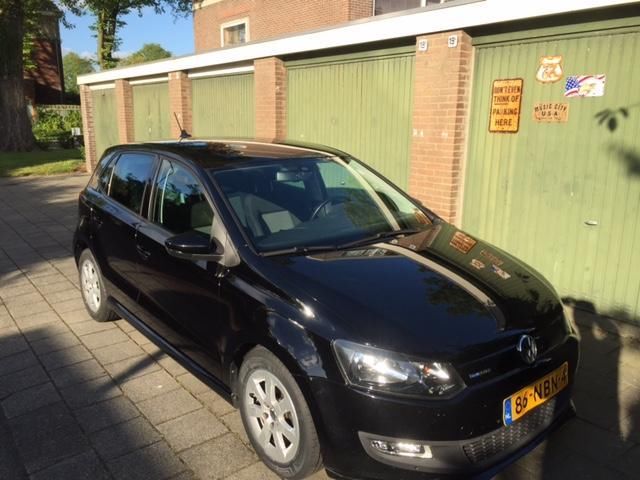Volkswagen Polo 1.2 TDI 55KW BM 2010 Zwart, navi amp climate