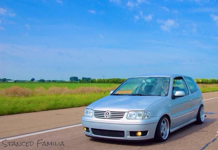 Volkswagen Polo 1.4 2000 grijs,gti,vw,verlaagd, schroefset