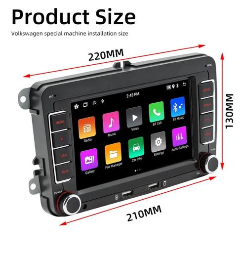 VolkswagenSeatSkoda golf polo, android autoradio , carplay