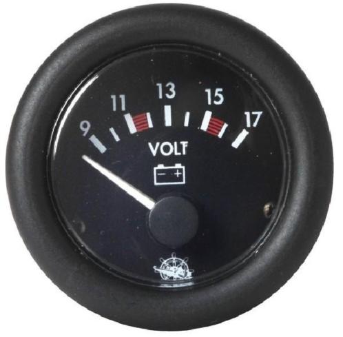 Voltmeter guardian 12v zwart  Motoren  BESTE PRIJS