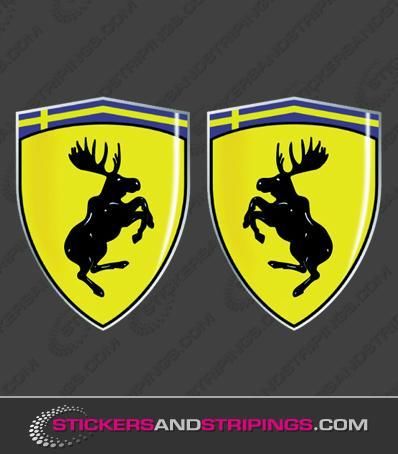 Volvo eland embleem (sticker)