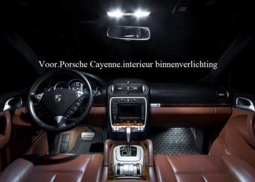 Voor.Porsche Cayenne.interieur binnenverlichting