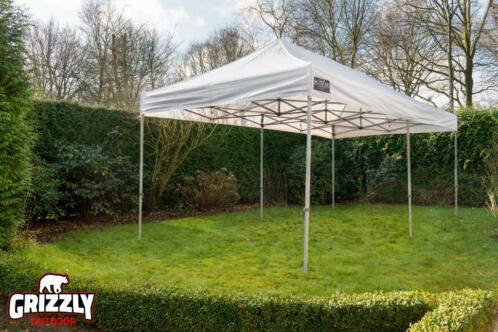 Vouwtent 3x6 Pro 50 Aluminium Easy Up Wit Grizzly Outdoor