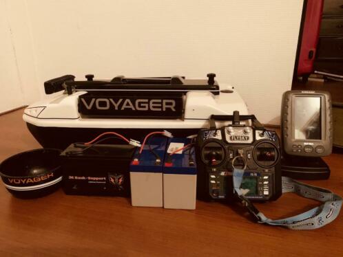 Voyager voerboot met toslon500 en 360 draaibak