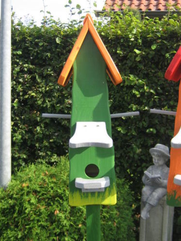 Vrolijke vogelhuisje (s) en voederhuisje Gratis verzending