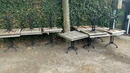 Vuren houten terras tafels 90x90 en 140x90