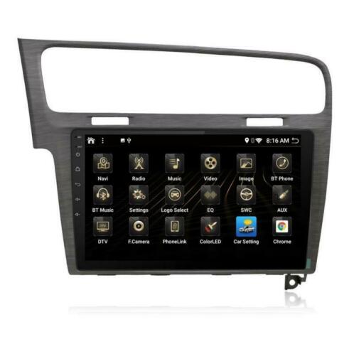 VW golf 7 navigatie carkit 10 inch scherm usb android 10 dab