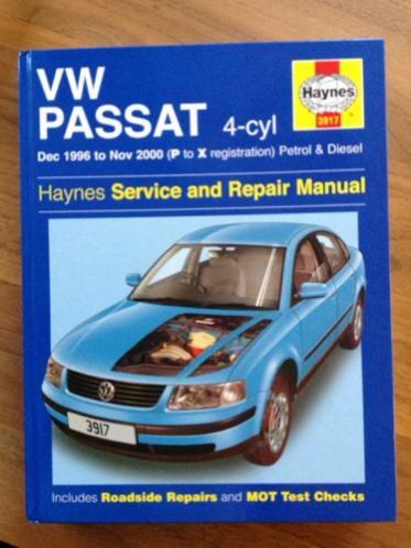 VW Passat,Haynes Service and Repair Manual 1996 tot nov 2000