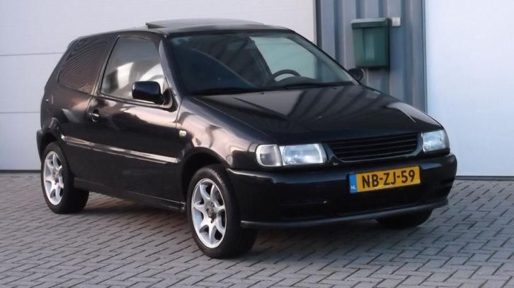 VW Polo 1.4 44KW 1995 Zwart Sportvelgen Nieuwe APK