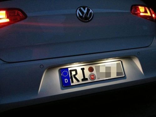 VW Scirocco LED kentekenverlichting Origineel amp Nieuw VW