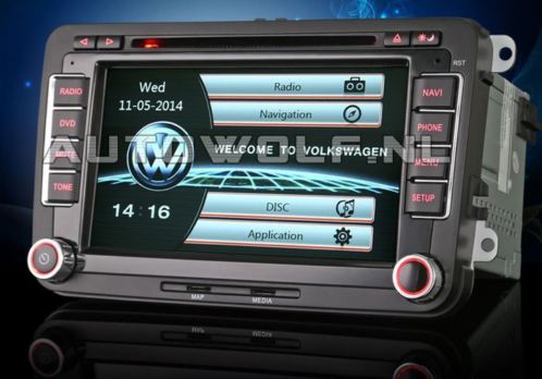 VW, Seat, Skoda 7inch autoradio met Navigatie en DVD speler