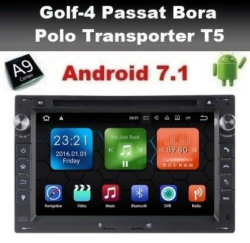 VW Transporter T5 Golf4 Polo radio gps navigatie android 7.1