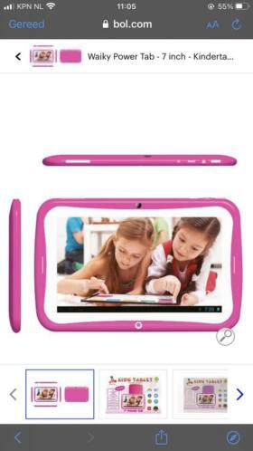 Waiky Power Tab - 7 inch - Kindertablet - 8GB - Roze