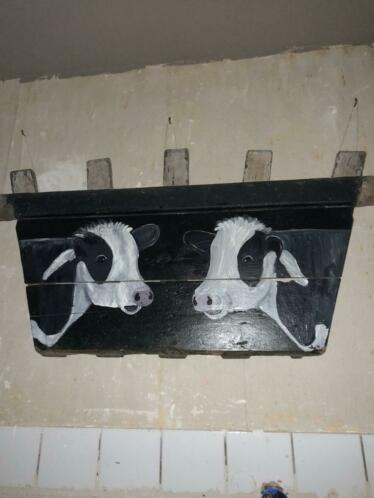 Wand decoratie koe