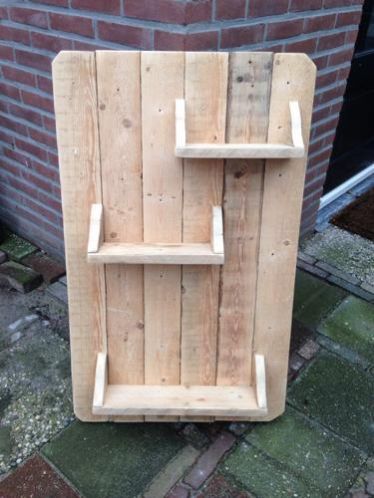 Wandbord pallethout voor binnen of buiten