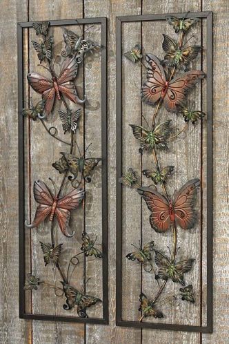 Wanddecoratie, muurdecoratie met vlinders
