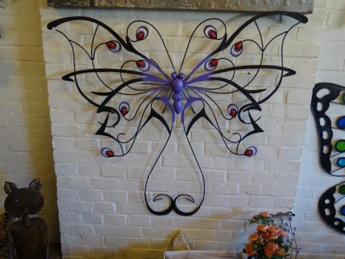 wanddecoratie  Vlinder  97 cm hoog